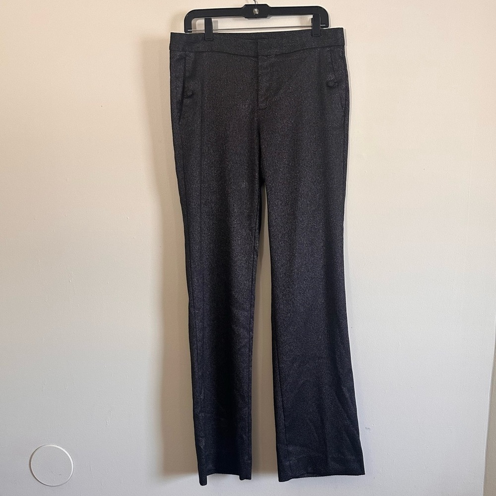 Banana Republic Logan Trousers Boot Cut Hi rise size 10 Long black